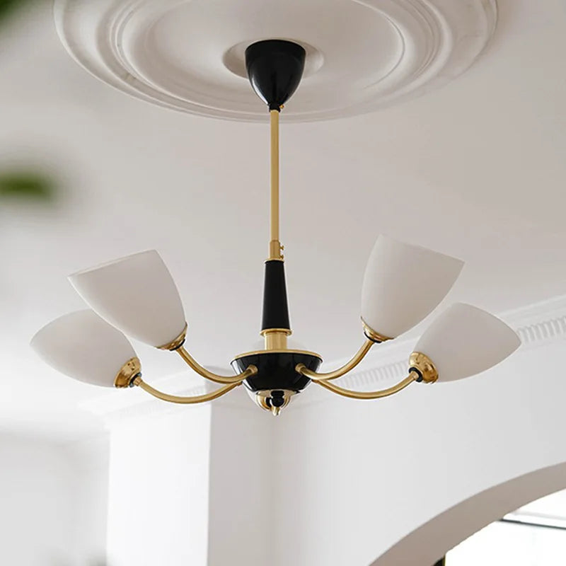 Modern nordic LED chandelier for elegant interiors - vue 4 sur 11