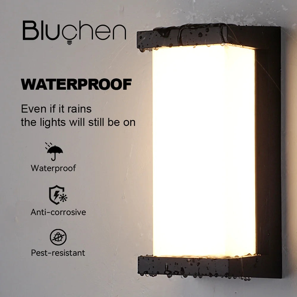 Waterproof outdoor LED wall light for decorative lighting