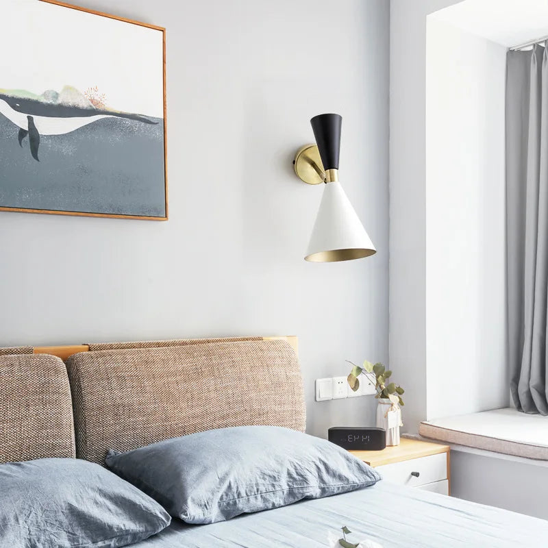 American style metal wall light for indoor lighting