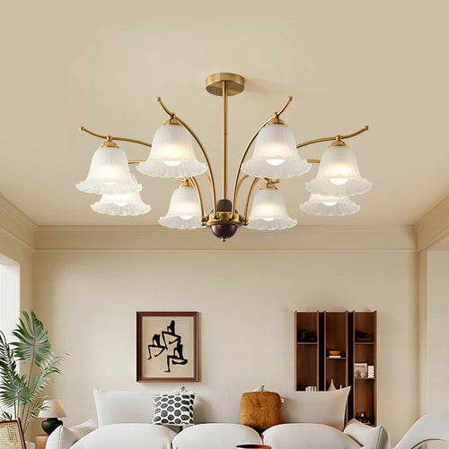 Elegant retro chandelier for classic and refined lighting - vue 2 sur 9
