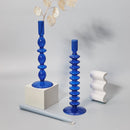 Modern decorative glass candle holder for events and home decor