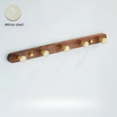 creative walnut wood hook for wall organization