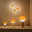 Nordic glass LED desk lamp for hotel and restaurant