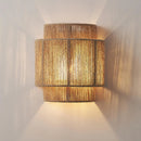 Creative art deco hemp rope wall light
