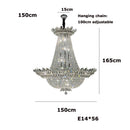Dimmable LED K9 crystal chandelier modern design 2024