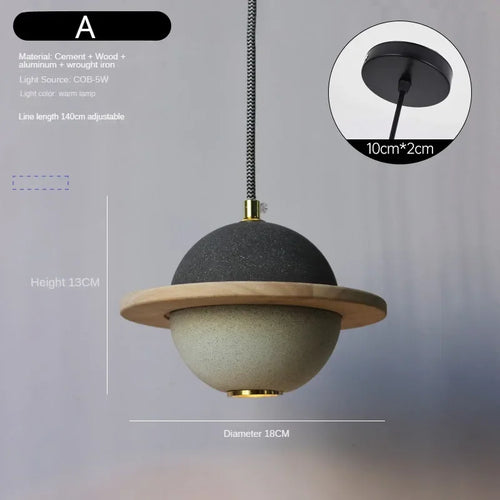 Modern LED chandelier with creative design for children - vue 14 sur 15