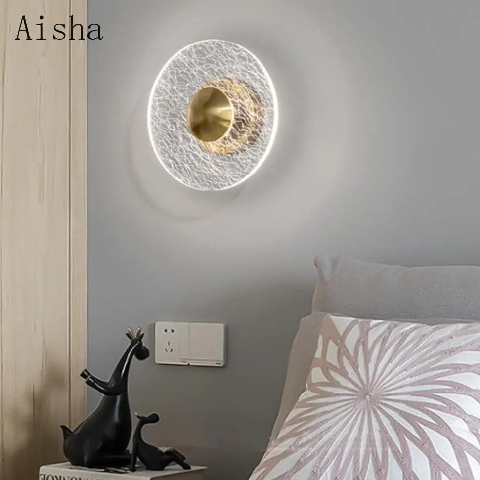 Acrylic flower LED wall light artistic indoor decoration - vue 4 sur 9
