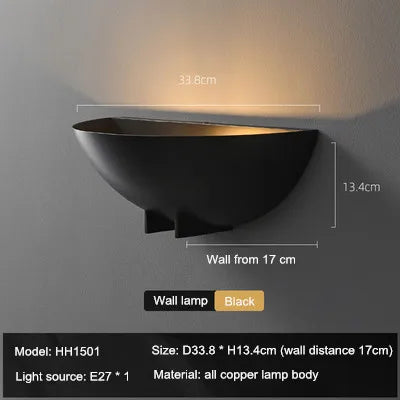 Luxury copper bedside lamp for elegant interiors - vue 8 sur 8