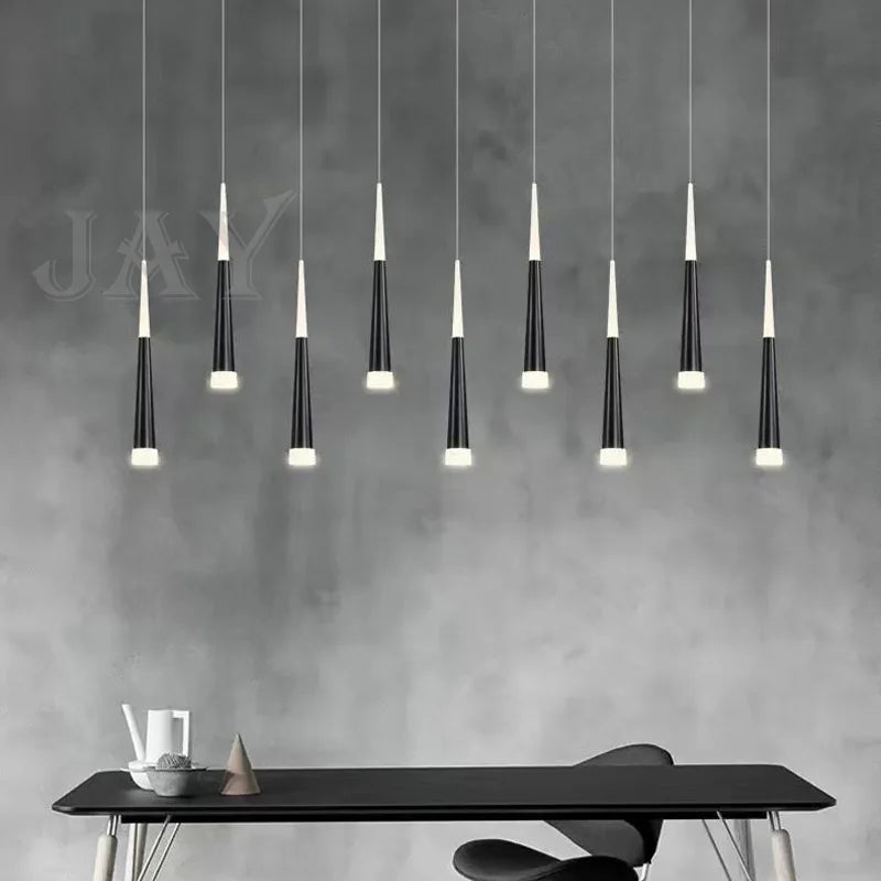 Modern Nordic LED conical chandelier