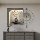 wall clock with unique and aesthetic design for modern decoration