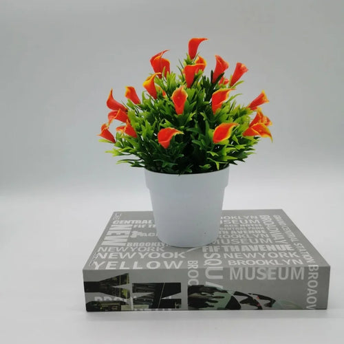 Artificial bonsai flower in pot for indoor and outdoor decoration - vue 14 sur 13