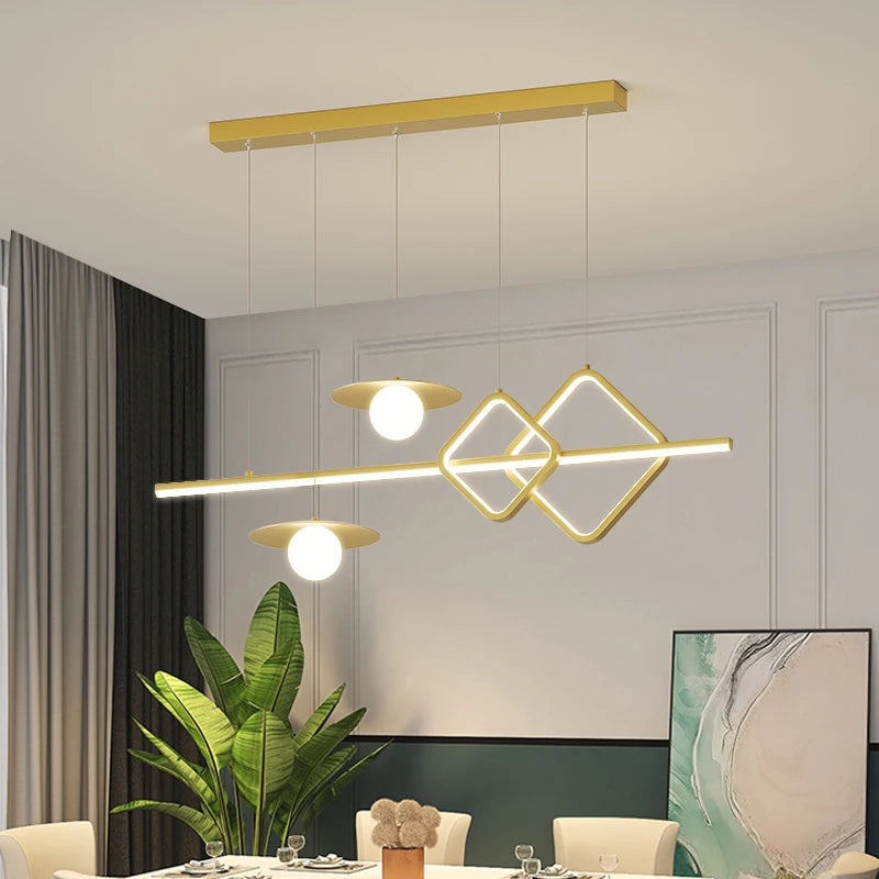 Creative nordic geometric chandelier for restaurants and bars