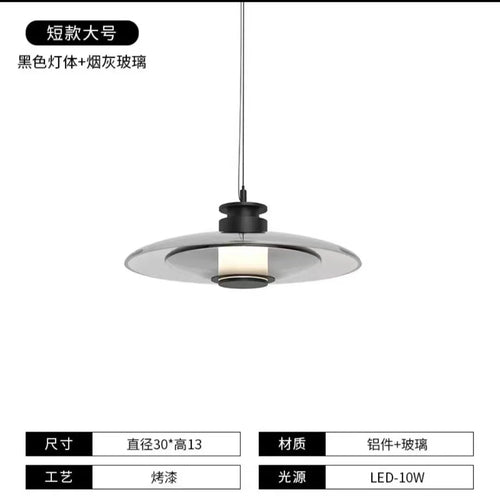 Modern minimalist decorative glass LED wall light - vue 14 sur 14