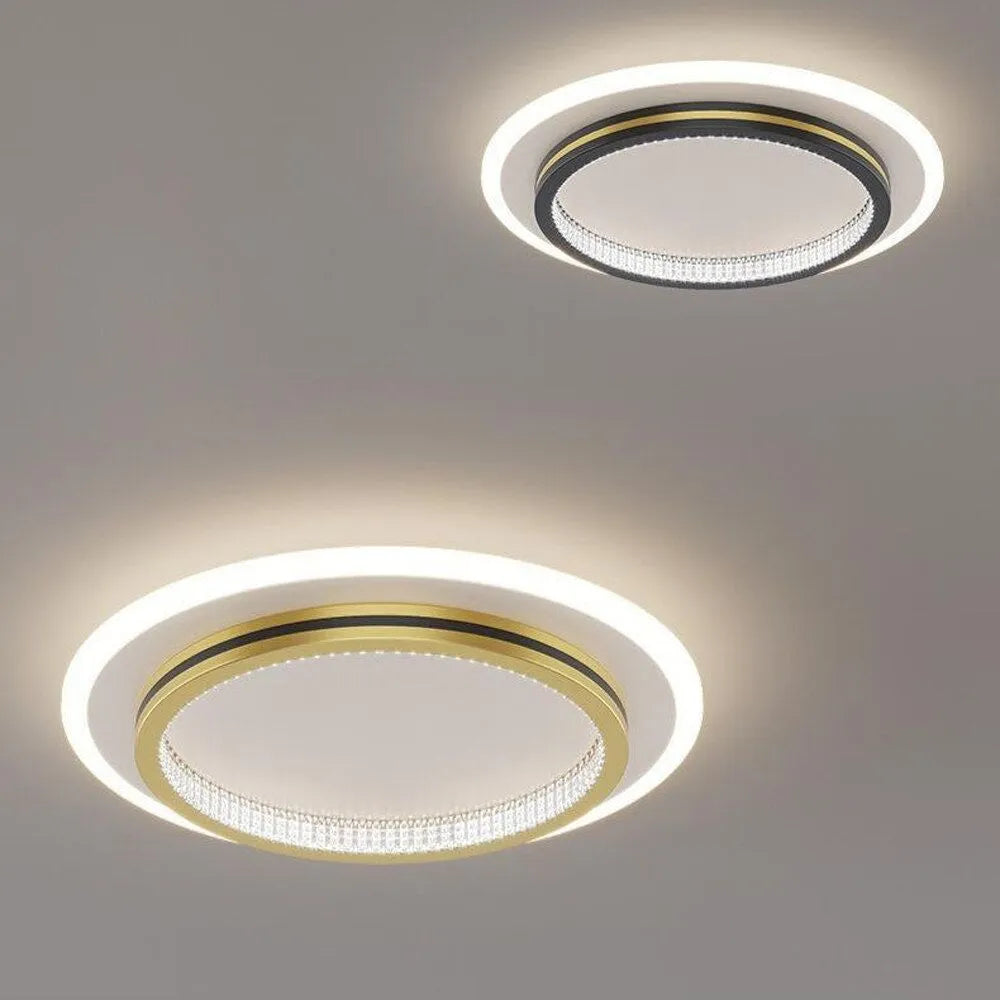 Modern LED ceiling light with remote control for living room, bedroom and hallway