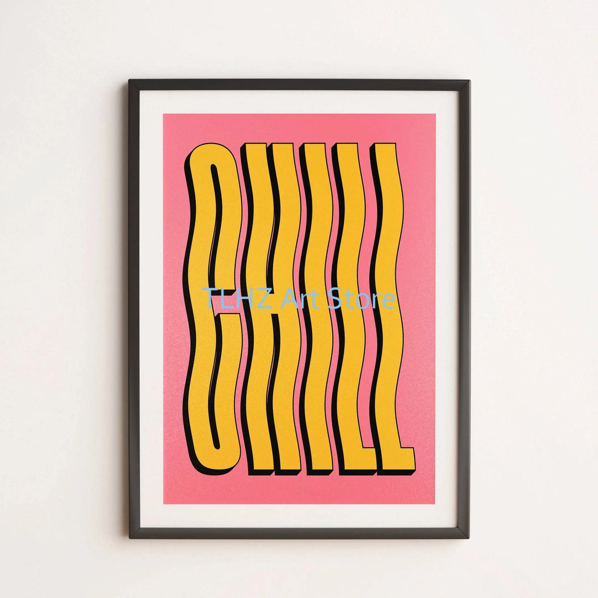 Retro colourful posters with quotes and dog motifs