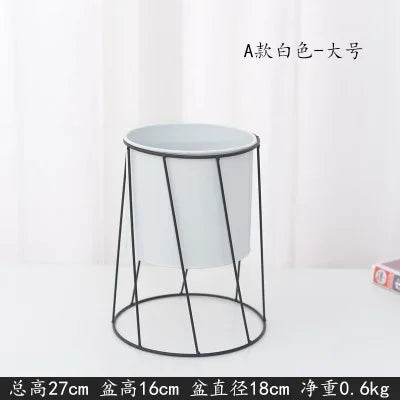 modern iron plant stand for indoor and outdoor decoration