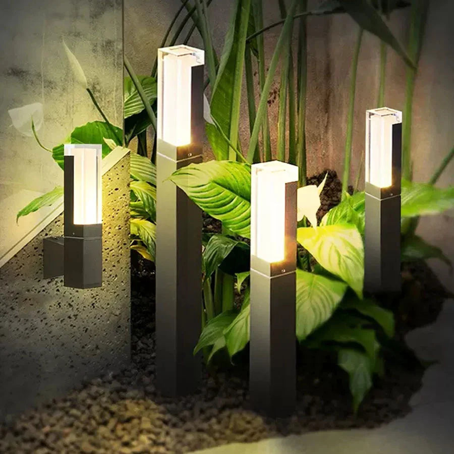 Led bollard lights with pir motion sensor