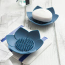 portable silicone non-slip lotus soap box