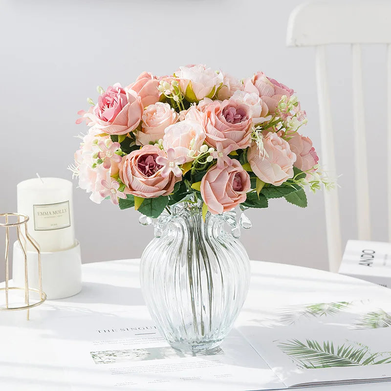 Artificial flowers for wedding decor and scrapbooking