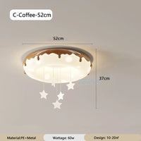 Donut chandelier bubble round lamp for children eye protection