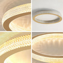 Minimalist crystal Nordic ceiling light for elegant interiors