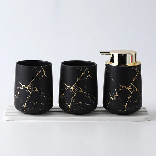 ceramic bathroom set with elegant accessories - vue 20 sur 22