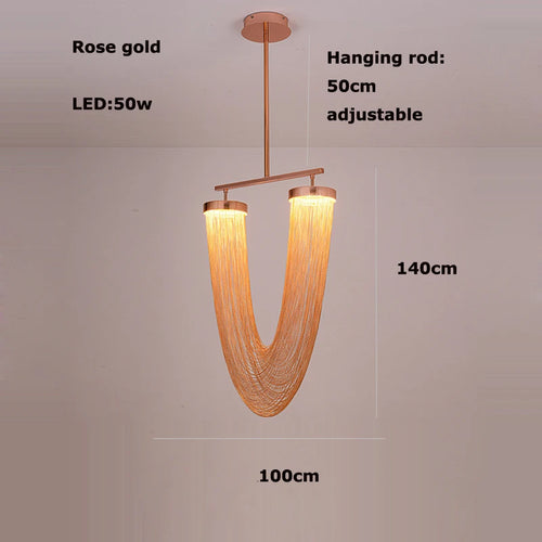 Vintage LED chandelier trendy lighting for interiors - vue 22 sur 21