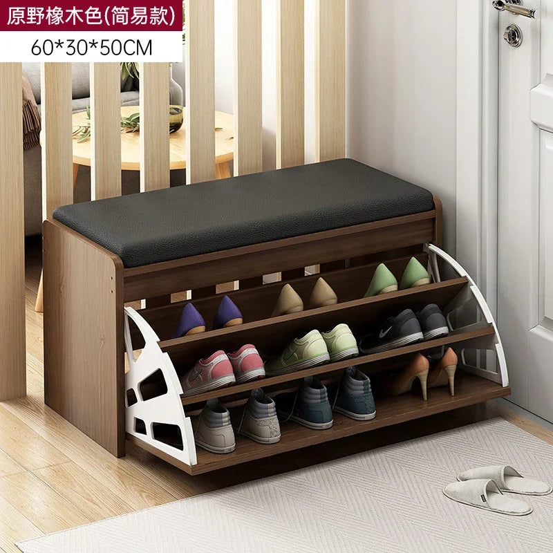 modern vertical storage shoe cabinets japanese design - vue 8 sur 21