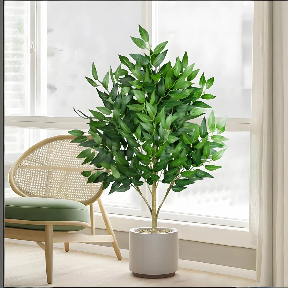 Artificial eucalyptus and willow plant for indoor and outdoor decoration