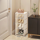 stackable and adjustable space-saving shoe organizer