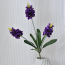 Artificial lavender silk flower stems for interior decoration