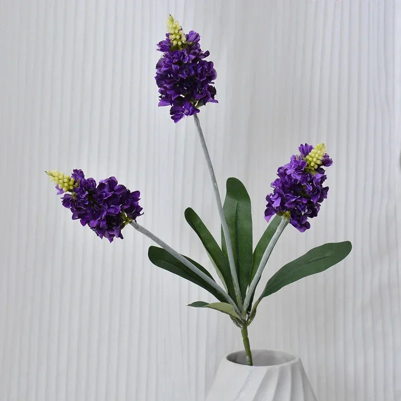 Artificial lavender silk flower stems for interior decoration - vue 7 sur 12
