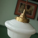 Modern nordic glass LED pendant light with copper socket