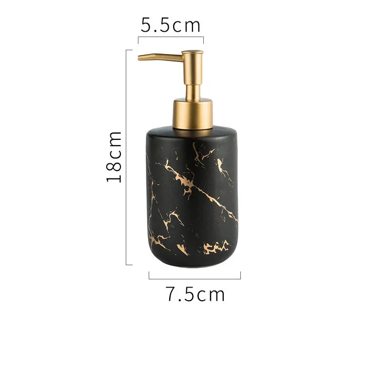 ceramic bottles for soap, shampoo and shower gel - vue 11 sur 14