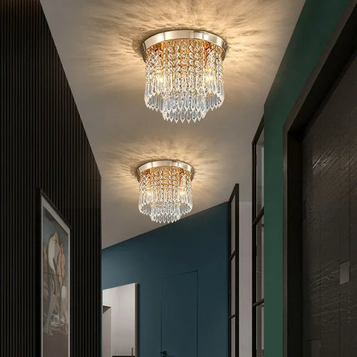 Modern bohemian style wooden LED surface mounted ceiling light - vue 3 sur 20