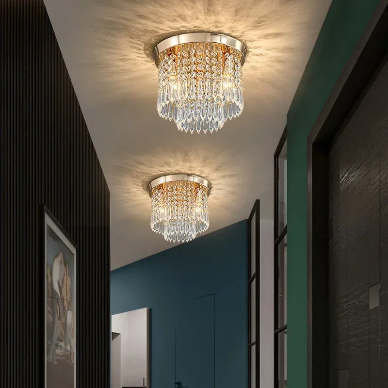 Modern bohemian style wooden LED surface mounted ceiling light - vue 3 sur 20