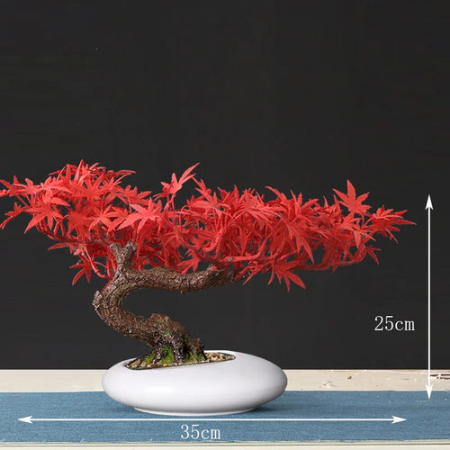 Artificial bonsai tree for indoor decoration and landscaping - vue 19 sur 36