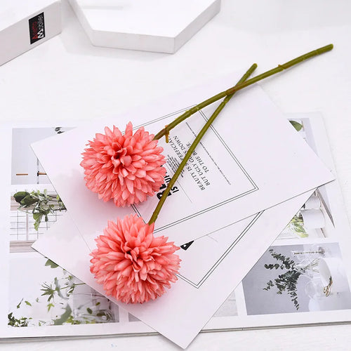 Artificial dandelion chrysanthemum flower for wedding and event decoration - vue 9 sur 14