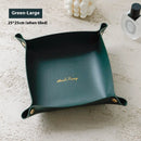 leather storage box for keys and cosmetics