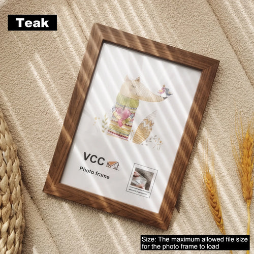 Decorative wooden photo frame for hanging or standing - vue 11 sur 10