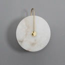 Gold metal and natural marble LED wall light for modern lighting