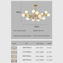 Nordic wood LED chandelier for modern interior decor