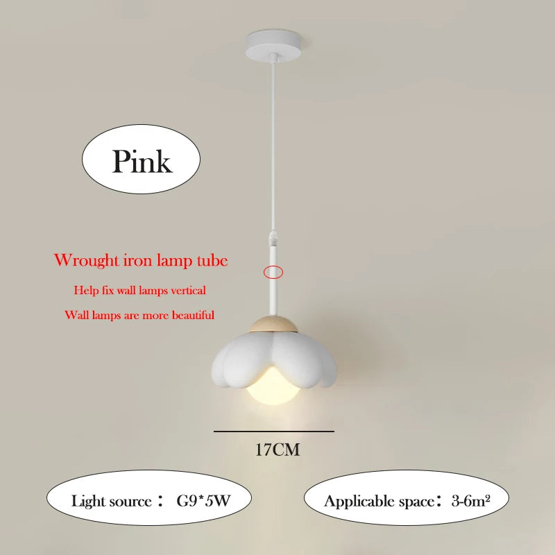 Modern flower pendant light for children's bedroom