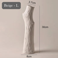 decorative ceramic tree trunk vase for flowers