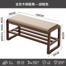 solid wood shoe bench for practical storage
