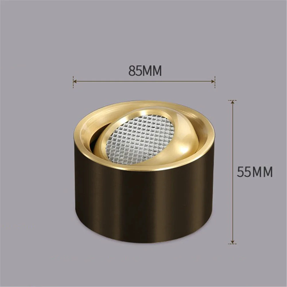 Adjustable copper ceiling light for interior decoration