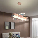 Children's suspended LED wall lights in wood and metal