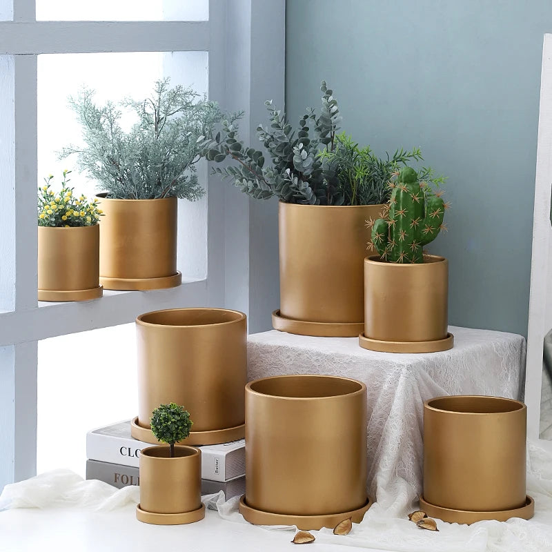 Nordic ceramic pot for indoor plant decoration