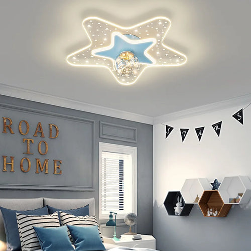 plafonnier ciel étoilé moderne pour chambre d'enfant - vue 4 sur 14