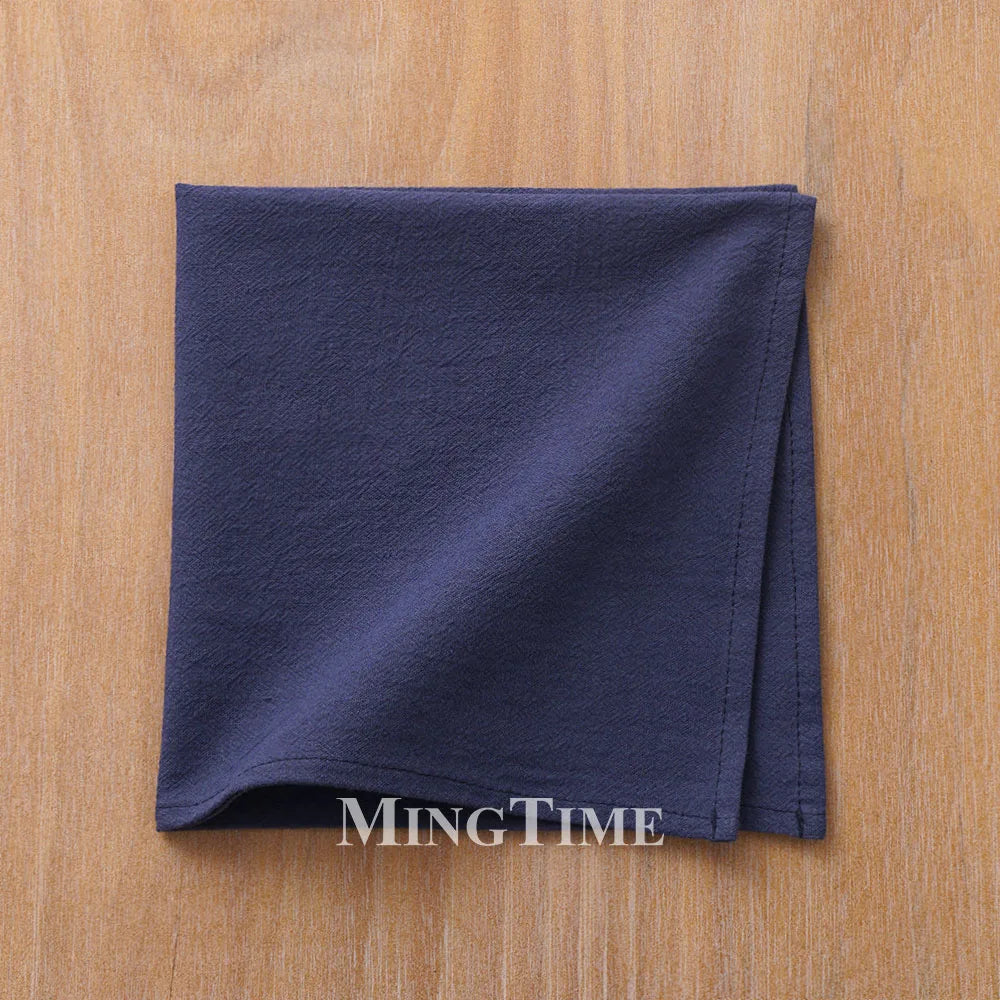Reusable classic style washed cotton table napkin